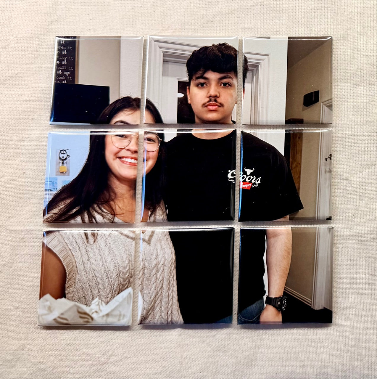 Single Photo Puzzle Magnets