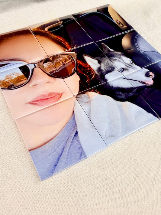 Single Photo Puzzle Magnet