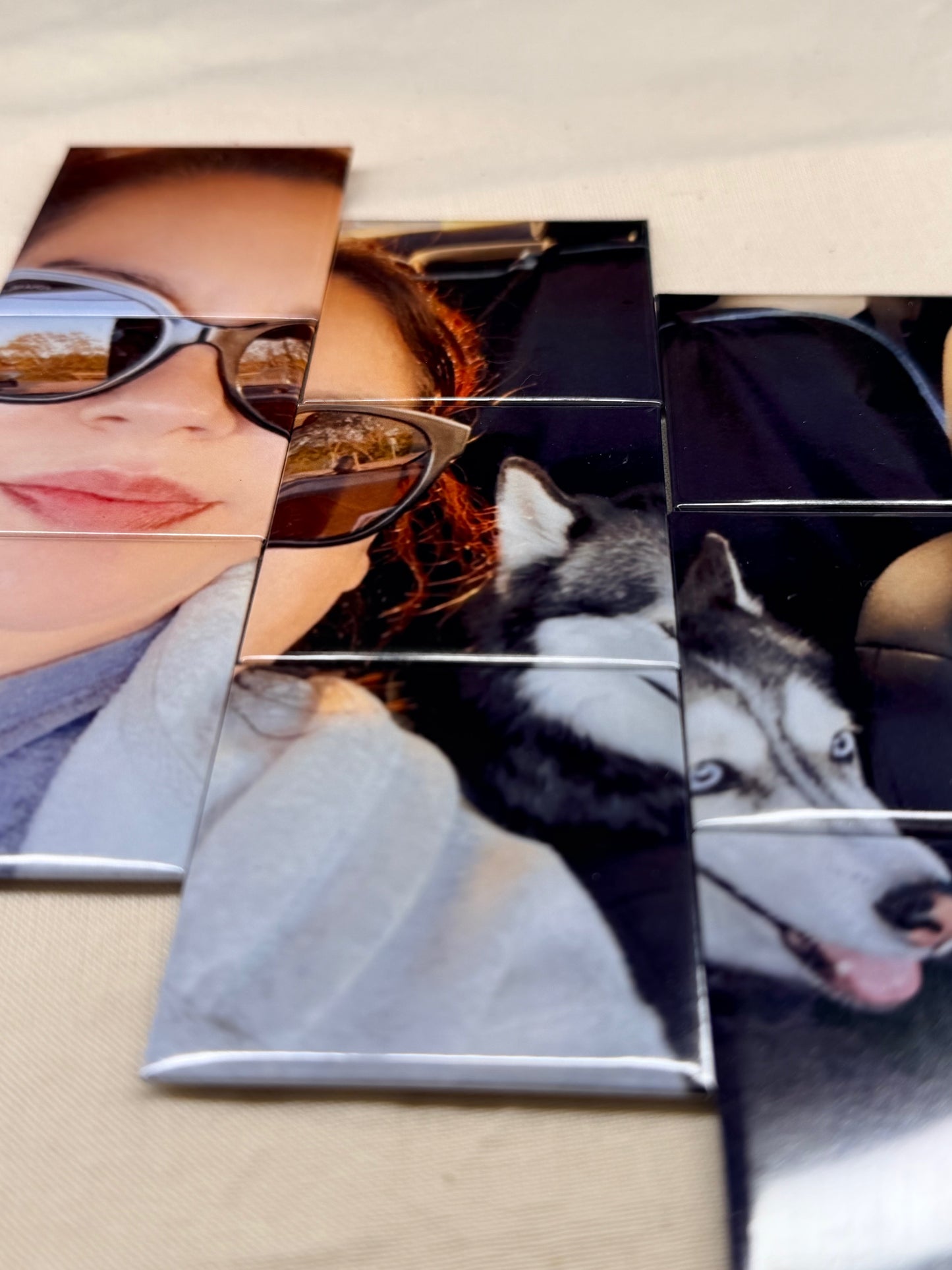 Single Photo Puzzle Magnets