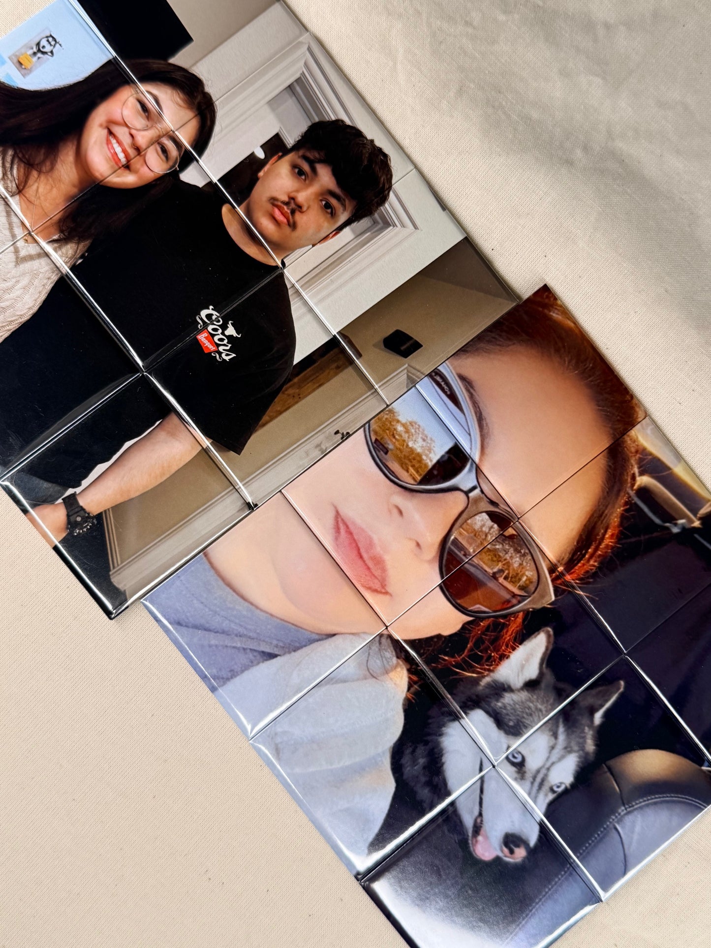 Single Photo Puzzle Magnets