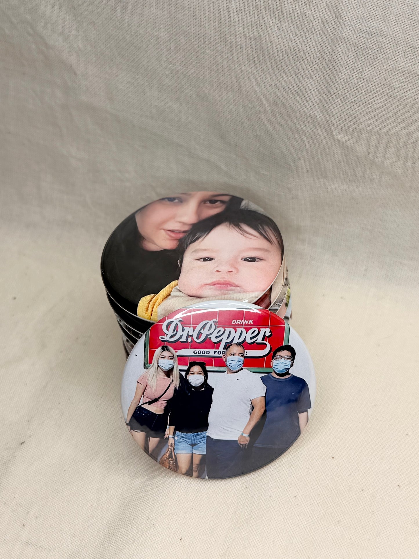 Custom Round Photo Magnets