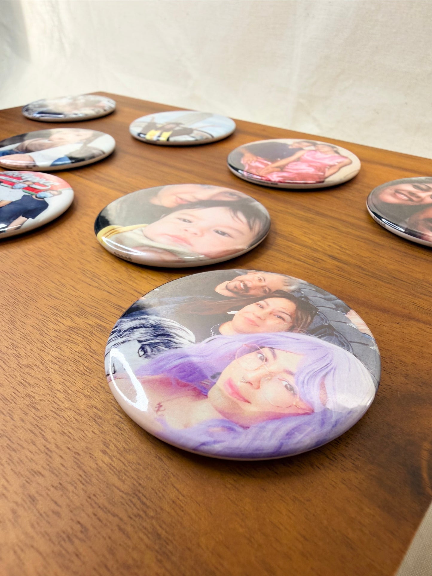 Custom Round Photo Magnets